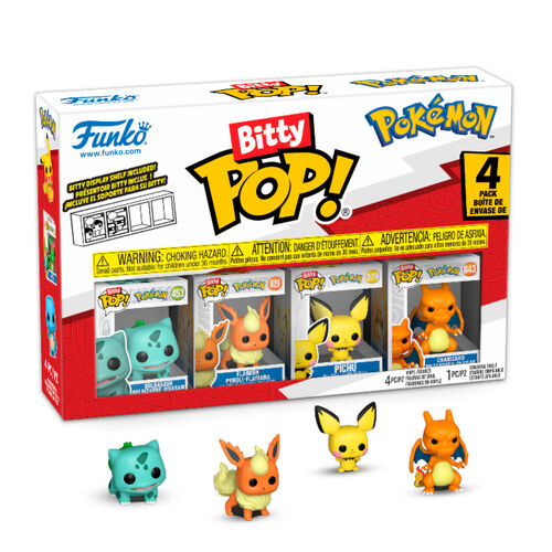 Funko Bitty Pop! Games: Pokemon - Bulbasaur 4Pk