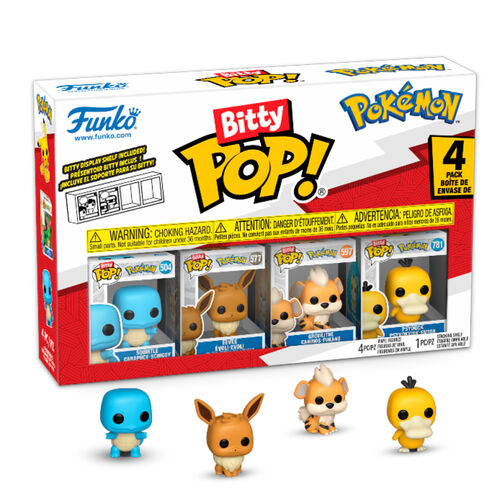 Funko Bitty Pop! Games: Pokemon - Squirtle 4Pk