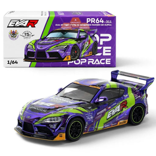 1/64 PopRace PR64-311 Toyota GR Supra Eva RT Test Type-01 Goodride Pandem (MP)