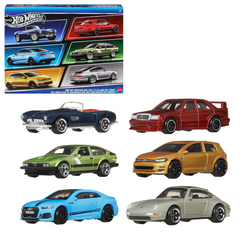1/64 Hot Wheels Silver Series Euro Style DieCast Cars 6-Pack (MP)