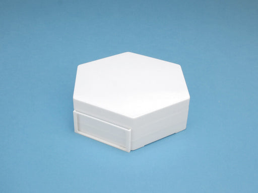 KF022 Hexagon Base White (Plastic, 100mm width x 30mm height)