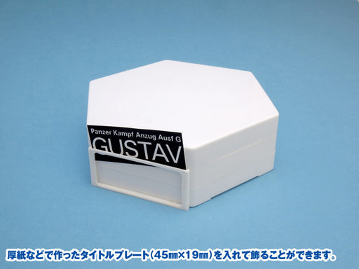 KF022 Hexagon Base White (Plastic, 100mm width x 30mm height)