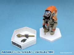 KF022 Hexagon Base White (Plastic, 100mm width x 30mm height)