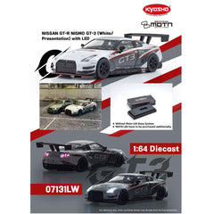 1/64 Kyosho Nissan GT-R Nismo GT-3 Presentation with LED (MOTN LED Base System sold separately)
