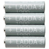 Ikea STENKOL / LADDA 1900mAh 1.2V (Battery charger and 4X AA Rechargeable Batteries Pack)