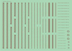 Line Decals 01 Gray (14cm x 10cm) (1 sheet)