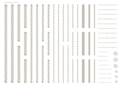 Line Decals 01 Light Gray (14cm x 10cm) (1 sheet)