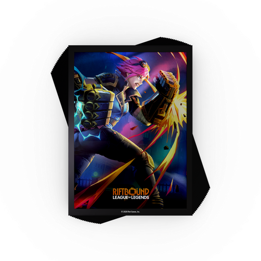 Riftbound: League of Legends TCG Vendetta Art Sleeves #1 Vi vs Jinx (100 Sleeves)