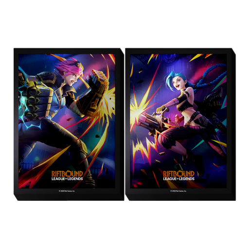 Riftbound: League of Legends TCG Vendetta Art Sleeves #1 Vi vs Jinx (100 Sleeves)