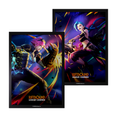 Riftbound: League of Legends TCG Vendetta Art Sleeves #1 Vi vs Jinx (100 Sleeves)