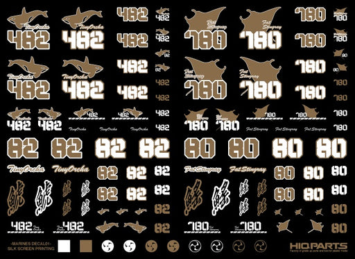 Marines Decals 01 Gold (15cm x 11cm) (1 sheet)
