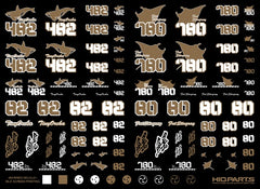 Marines Decals 01 Gold (15cm x 11cm) (1 sheet)