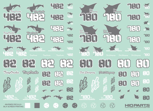 Marines Decals 01 Gray (15cm x 11cm) (1 sheet)