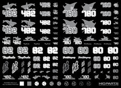 Marines Decals 01 Silver (15cm x 11cm) (1 sheet)