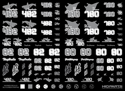 Marines Decals 01 Silver (15cm x 11cm) (1 sheet)