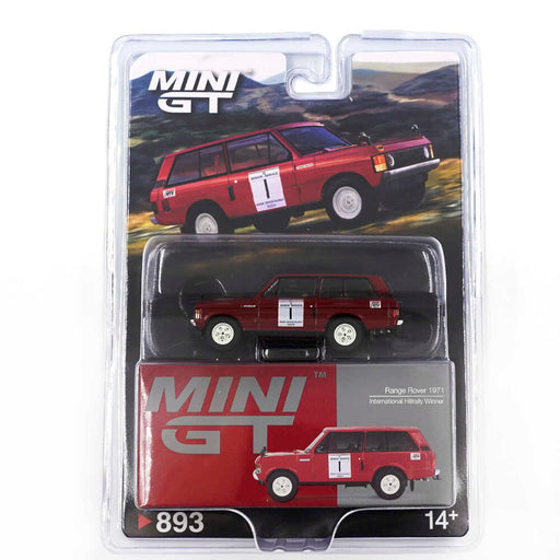 1/64 Mini GT Range Rover 1971 International Hillrally Winner Red (MP)