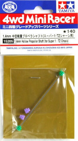 Mini 4WD GUP #205 1.4mm Hollow Propeller Shaft