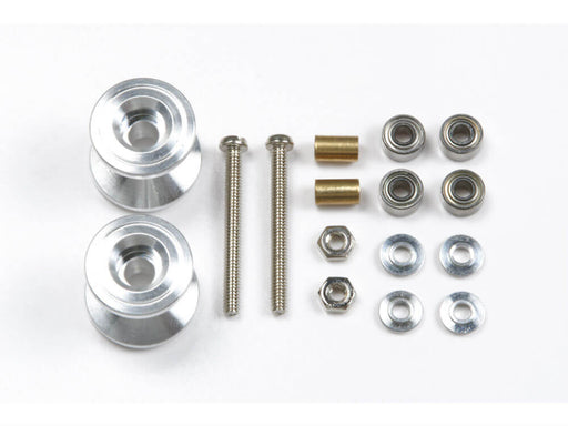 Mini 4WD GUP #398 13-12mm Double Aluminum Ball-Race Rollers (Ringless) (2 pieces)