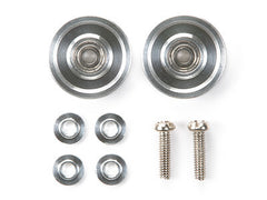 Mini 4WD GUP #437 13mm Aluminum Ball-Race Rollers (Ringless) (2 pieces)