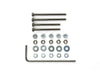 Mini 4WD GUP #454 2mm Cap Screw Set (30/25mm Cap Screw x 2 each, with Nuts & Washers)