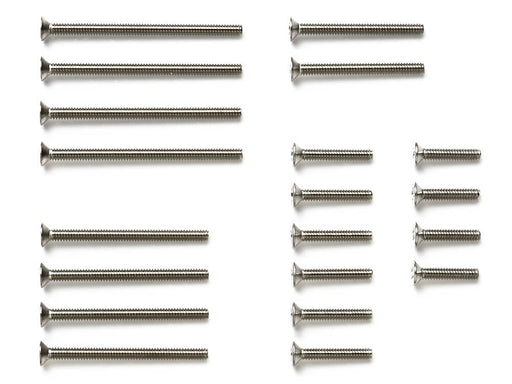 Mini 4WD GUP #510 Stainless Steel Countersunk Screw Set (10mm x 4, 12mm x 6, 20mm x 2, 25 & 30mm x 4 each)