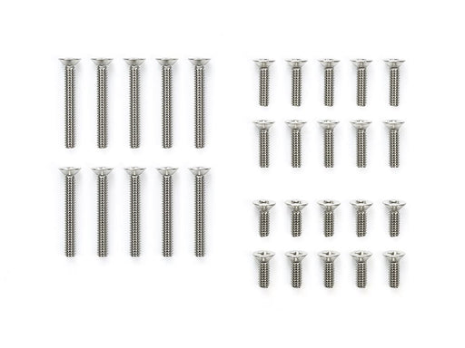Mini 4WD GUP #527 Stainless Steel Countersunk Screw Set (6/8/15mm, 10 pieces each)