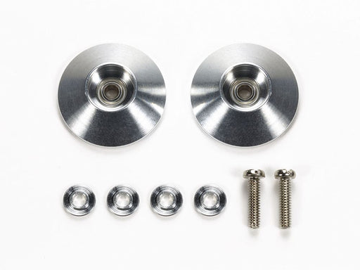 Mini 4WD GUP HG 17mm Tapered Aluminum Ball Race Rollers (Ringless) (2 pieces)