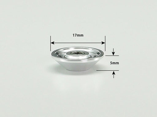 Mini 4WD GUP HG 17mm Tapered Aluminum Ball Race Rollers (Ringless) (2 pieces)