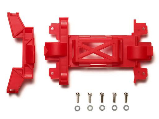 Mini 4WD GUP Reinforced Gear Cover (for MS Chassis) Red (Mini 4WD Station Limited)
