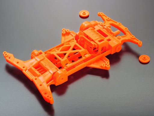 Mini 4WD GUP Super XX Fluorescent Chassis Set Orange & Yellow (1 set each)