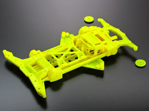 Mini 4WD GUP Super XX Fluorescent Chassis Set Orange & Yellow (1 set each)