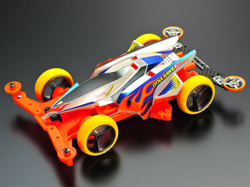 Mini 4WD GUP Super XX Fluorescent Chassis Set Orange & Yellow (1 set each)
