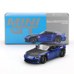 1/64 Mini GT Nissan Z LB Nation Works Seiran Blue RHD - UNSEALED (MP)