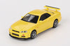1/64 Mini GT Nissan Skyline GT-R R34 V Spec Lighting Yellow