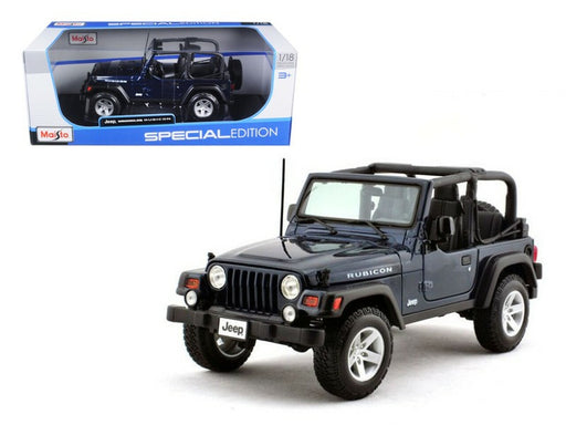 1/18 Maisto Jeep Wrangler Rubicon Metallic Blue