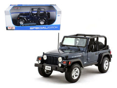 1/18 Maisto Jeep Wrangler Rubicon Metallic Blue