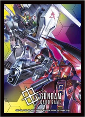 Gundam Card Game Official Card Sleeves Nu Gundam VS Sazabi (70 pcs)
