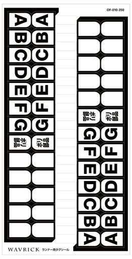 OF010 Tag Labels for Plastic Model Runners (3 sheets)