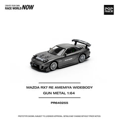 1/64 PopRace Mazda RX7 Re-Amemiya Wide Body Gun Metal