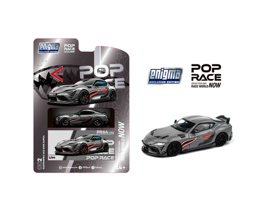 1/64 PopRace Toyota Supra A90 Darwin Pro 66G NW Grey Metallic