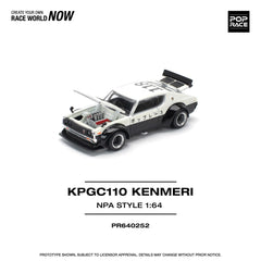 1/64 PopRace Nissan Skyline Kenmeri GT-R V8 Drift NPA Style KPGC110 (MP)