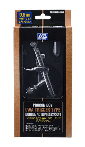 PS290 Procon Boy LWA Trigger Action 0.5mm (15cc Detachable Gravity Feed Cup/2 different Nozzle Caps/Air-Up System)