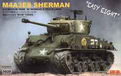 1/35 Rye Field Model M4A3E8 Sherman Easy Eight w/Workable Track Links and Torsion Bars