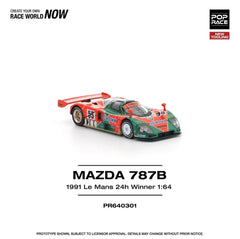 1/64 PopRace PR64-301 Mazda 787B Le Mans 1991 Winner