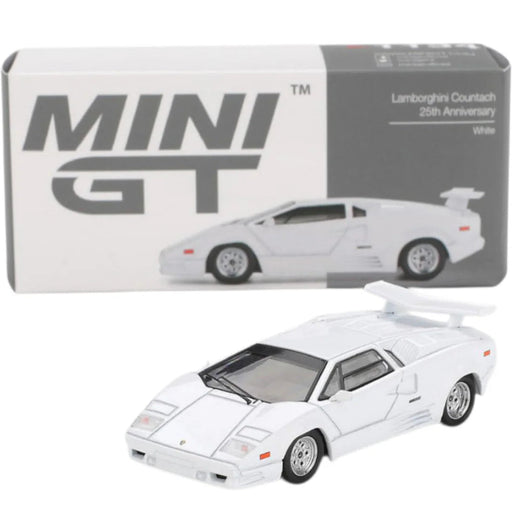 1/64 Mini GT Lamborghini Countach 25th Anniversary White #1134