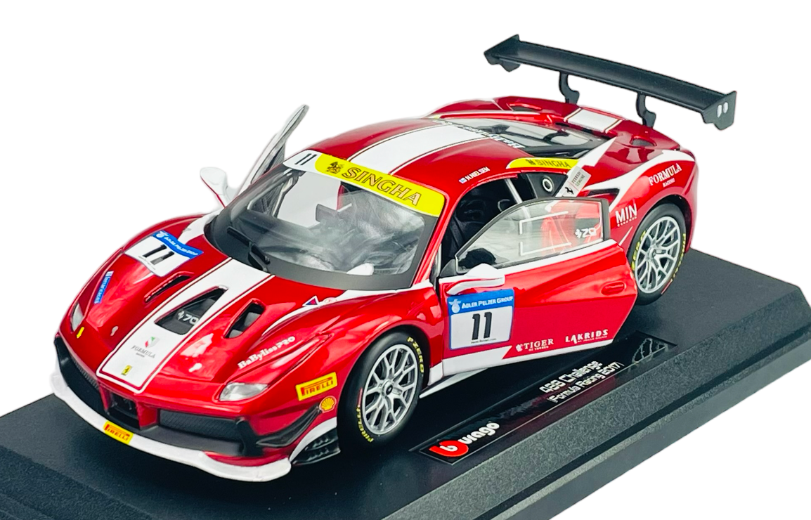 Mô hình xe Ferrari 488 Challenge Formula Racing 2017 1:24 BBURAGO Mô hình xe Ferrari 488 Challenge Formula Racing 2017 1:24 BBURAGO