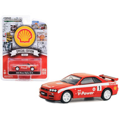 1/64 Greenlight Nissan Skyline GTR R34 Shell Special Edition