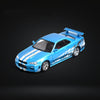 1/64 Stance Hunters Nissan Skyline GT-R R34 Nismo Z-Tune Guru Collector Chrome Blue