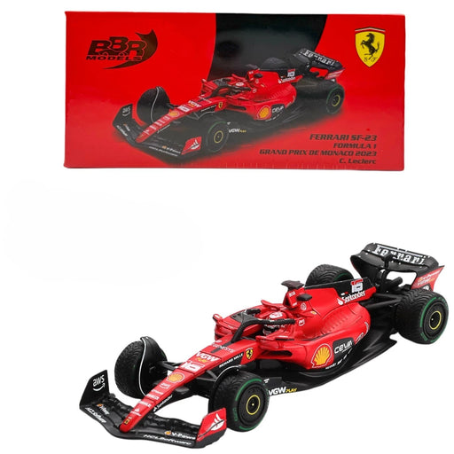 1/64 BBR Models Formula 1 Ferrari SF23 #16 Charles Leclerc Monaco GP 2023