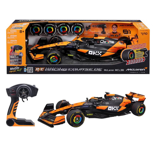 1/10 Maisto RC Mclaren MCL38 Monaco GP #81 Oscar Piastri 2.4 GHz (USB rechargeable)